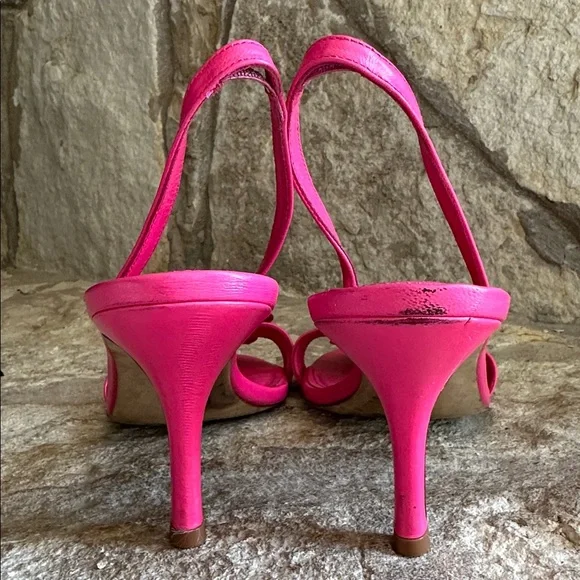 Larroude hibiscus flower Slingback Sandals 9.5 - Picture 4 of 5